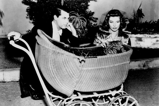 Bringing Up Baby - De filmagens - Cary Grant, Katharine Hepburn