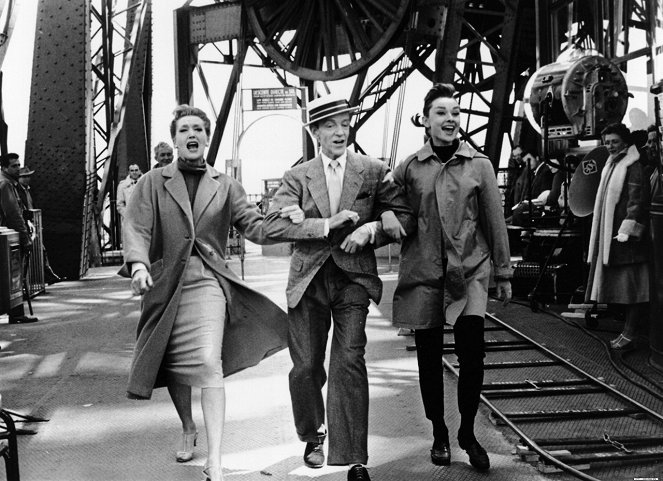Rakastunut Pariisissa - Kuvat kuvauksista - Kay Thompson, Fred Astaire, Audrey Hepburn