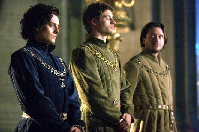 Bílá královna - Z filmu - Aneurin Barnard, Max Irons, David Oakes