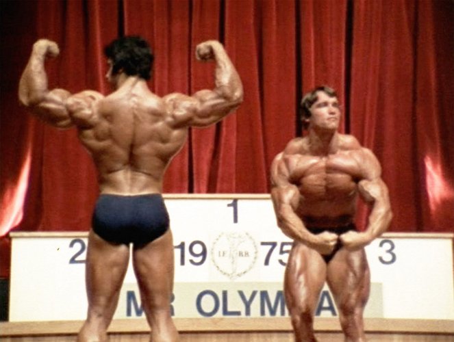 O Homem dos Músculos de Aço - Do filme - Lou Ferrigno, Arnold Schwarzenegger
