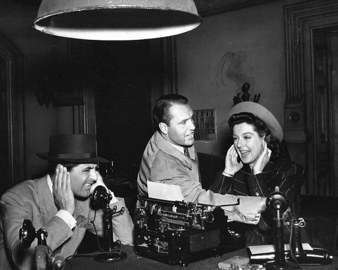 A pénteki barátnő - Filmfotók - Cary Grant, Ralph Bellamy, Rosalind Russell