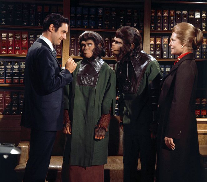 Escape from the Planet of the Apes - Van film - Bradford Dillman, Kim Hunter, Roddy McDowall, Natalie Trundy