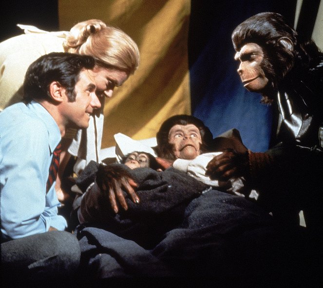 Escape from the Planet of the Apes - Van film - Bradford Dillman, Natalie Trundy, Kim Hunter, Roddy McDowall
