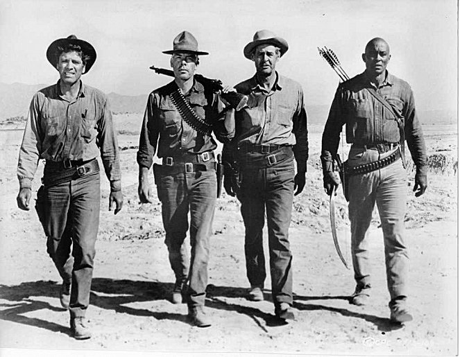 Die gefürchteten Vier - Werbefoto - Burt Lancaster, Lee Marvin, Robert Ryan, Woody Strode