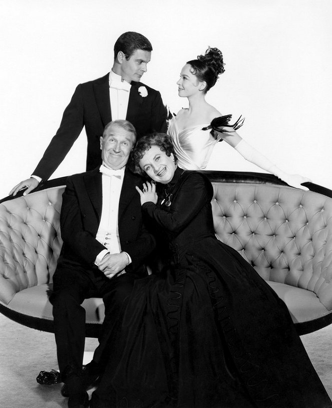 Gigi - Werbefoto - Louis Jourdan, Maurice Chevalier, Hermione Gingold, Leslie Caron