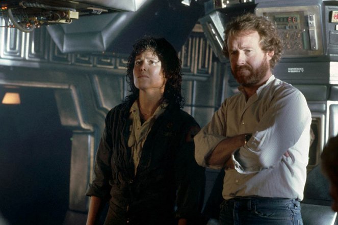 Alien - O 8.º Passageiro - De filmagens - Sigourney Weaver, Ridley Scott