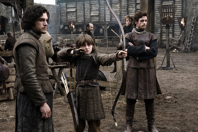 Game Of Thrones - Der Winter naht - Filmfotos - Kit Harington, Isaac Hempstead-Wright, Art Parkinson, Richard Madden