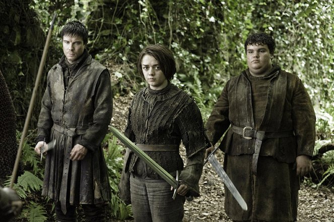 Game of Thrones - Noires ailes, noires nouvelles - Film - Joe Dempsie, Maisie Williams, Ben Hawkey