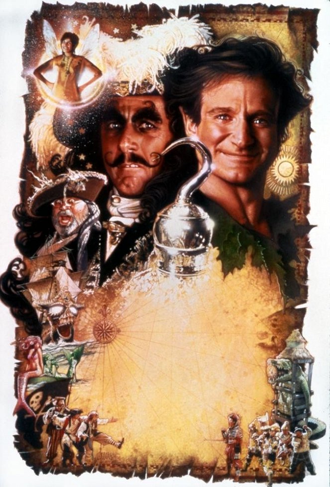 Hook (El capitán Garfio) - Promoción - Julia Roberts, Bob Hoskins, Dustin Hoffman, Robin Williams