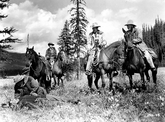 Cowboy az aranyásók között - Filmfotók - Ruth Roman, James Stewart, Walter Brennan