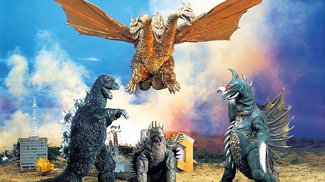 Čikjú kógeki meirei: Godzilla tai Gigan - De filmes