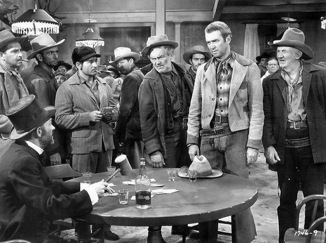 Cowboy az aranyásók között - Filmfotók - John McIntire, Jay C. Flippen, James Stewart, Walter Brennan