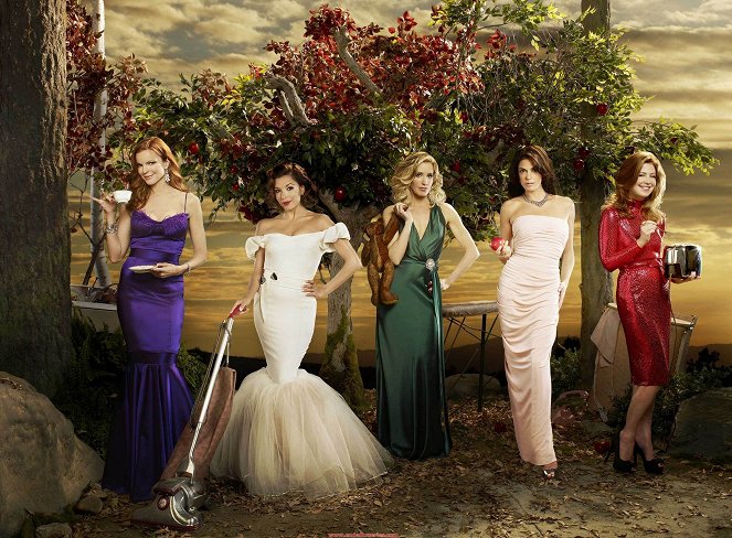Desperate Housewives - Werbefoto - Marcia Cross, Eva Longoria, Felicity Huffman, Teri Hatcher, Dana Delany