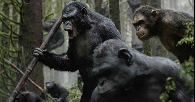 El amanecer del planeta de los simios - De la película