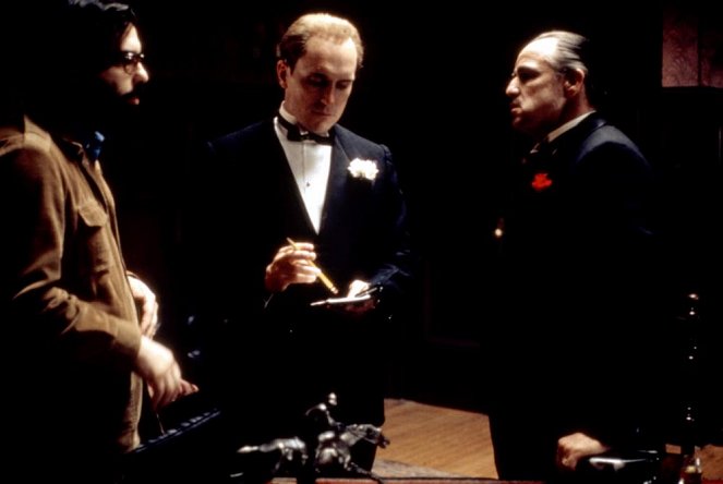 Le Parrain - Tournage - Francis Ford Coppola, Robert Duvall, Marlon Brando