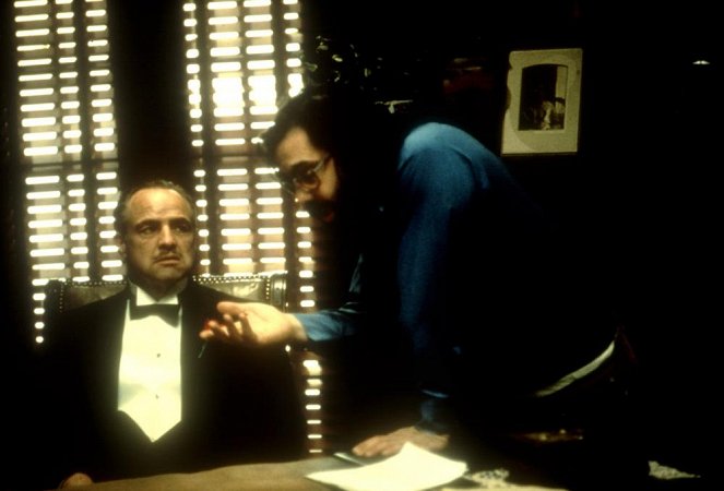 Krstný otec - Z nakrúcania - Marlon Brando, Francis Ford Coppola