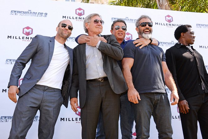 The Expendables 3 - Events - Jason Statham, Harrison Ford, Sylvester Stallone, Mel Gibson, Wesley Snipes
