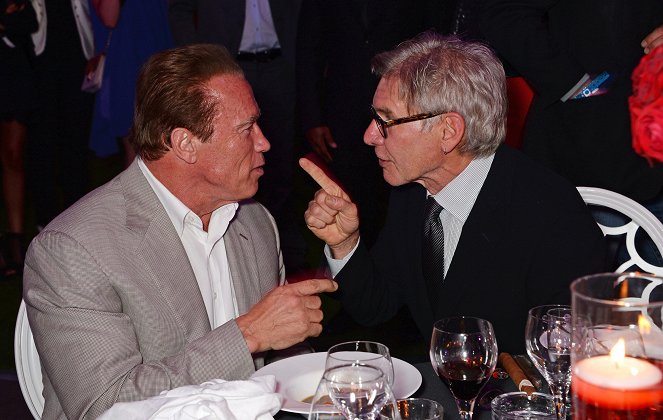 Niezniszczalni 3 - Z imprez - Arnold Schwarzenegger, Harrison Ford