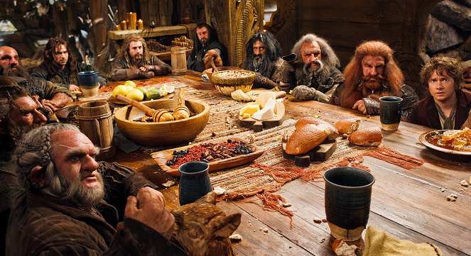 A hobbit - Smaug pusztasága - Filmfotók - Mark Hadlow, Peter Hambleton, Martin Freeman