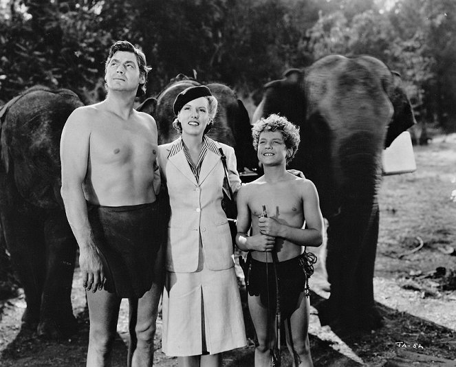 Tarzan and the Amazons - Filmfotók - Johnny Weissmuller, Brenda Joyce, Johnny Sheffield