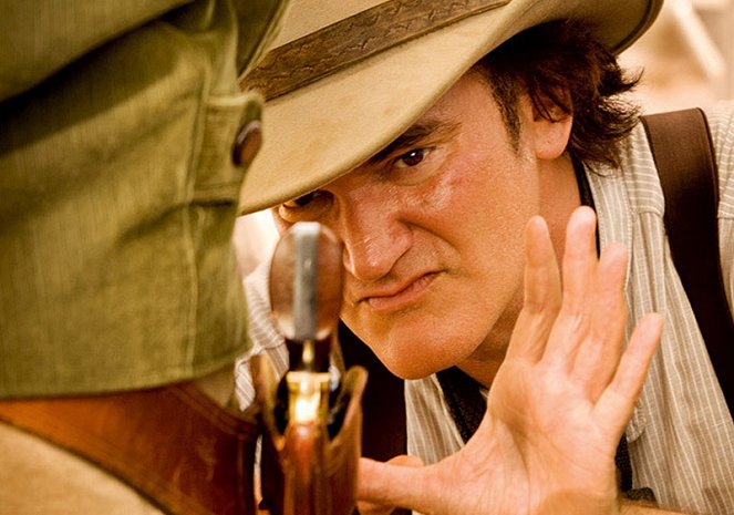 Nespoutaný Django - Z natáčení - Quentin Tarantino