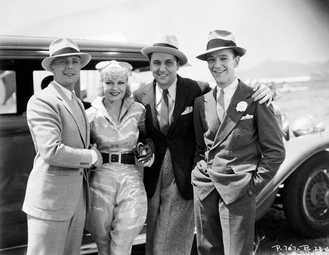 Letíme do Ria - Z natáčení - Gene Raymond, Ginger Rogers, Fred Astaire