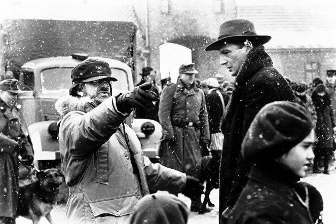 La lista de Schindler - Del rodaje - Steven Spielberg, Liam Neeson