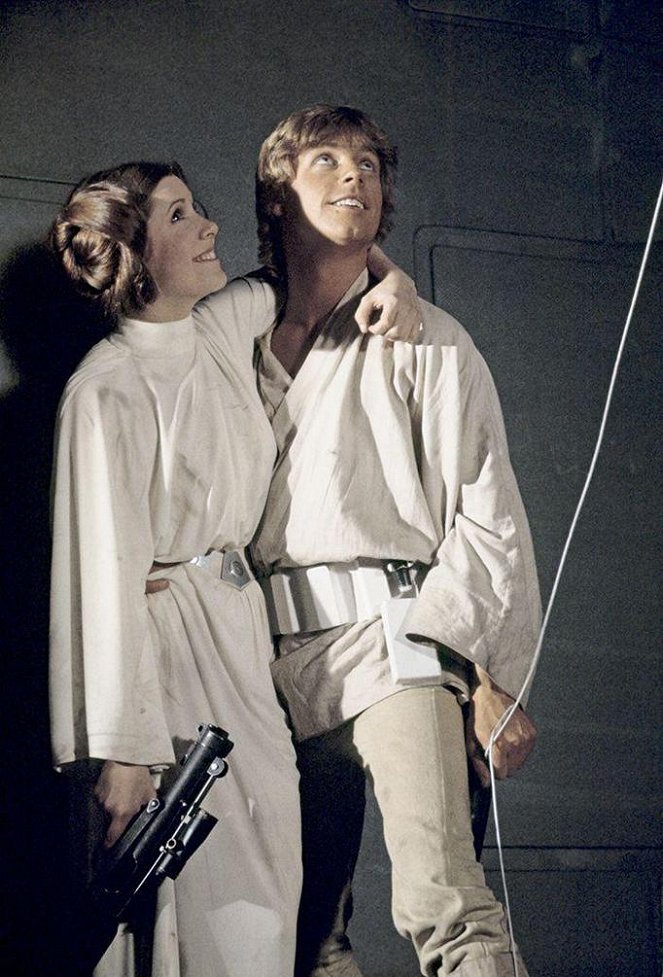 Star Wars : Episode IV - Un nouvel espoir - Tournage - Carrie Fisher, Mark Hamill