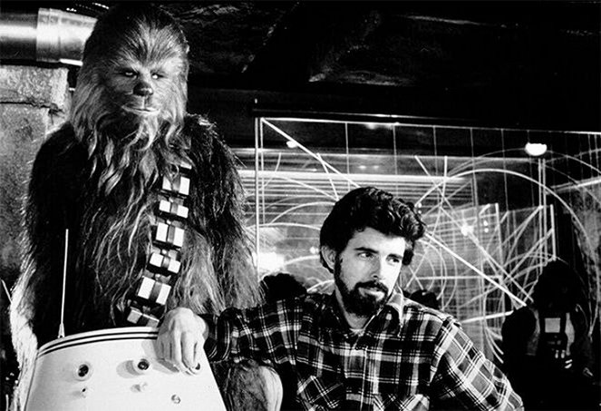 Star Wars: Episódio IV - Uma Nova Esperança - De filmagens - Peter Mayhew, George Lucas