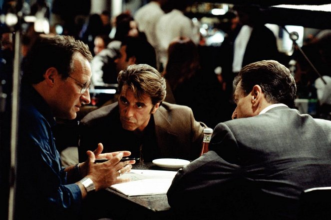 Neľútostný súboj - Z nakrúcania - Michael Mann, Al Pacino, Robert De Niro