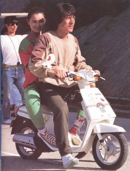 Police Story - Tournage - Maggie Cheung, Jackie Chan