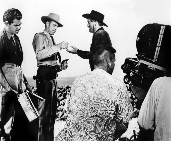 Veracruz - Del rodaje - Gary Cooper, Burt Lancaster