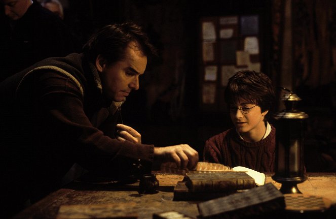 Harry Potter a Tajomná komnata - Z nakrúcania - Chris Columbus, Daniel Radcliffe