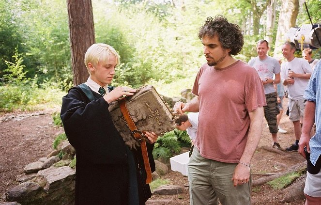 Harry Potter és az azkabani fogoly - Forgatási fotók - Tom Felton, Alfonso Cuarón