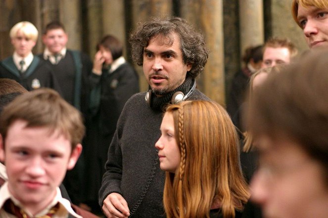 Harry Potter a väzeň z Azkabanu - Z nakrúcania - Devon Murray, Alfonso Cuarón, Bonnie Wright