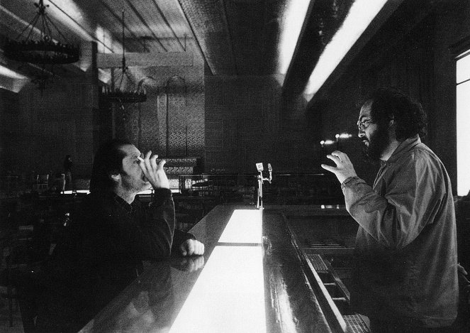 Osvietenie - Z nakrúcania - Jack Nicholson, Stanley Kubrick