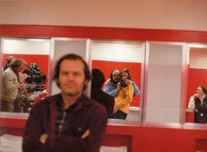 Osvietenie - Z nakrúcania - Jack Nicholson, Stanley Kubrick, Vivian Kubrick