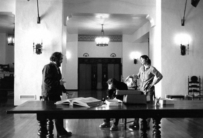 Ragyogás - Forgatási fotók - Stanley Kubrick, Jack Nicholson, Shelley Duvall