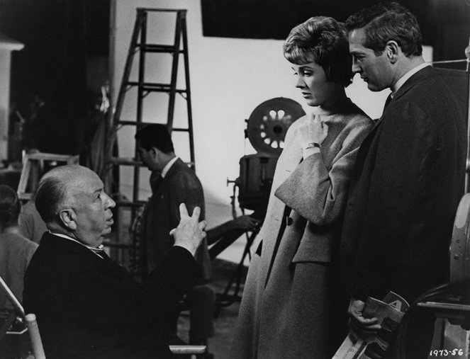 Revitty esirippu - Kuvat kuvauksista - Alfred Hitchcock, Julie Andrews, Paul Newman