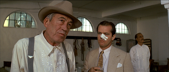 Chinatown - Z filmu - John Huston, Jack Nicholson
