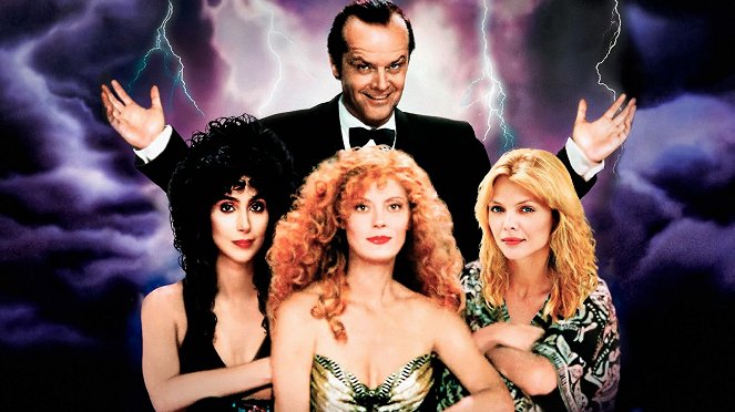 Die Hexen von Eastwick - Werbefoto - Jack Nicholson, Cher, Susan Sarandon, Michelle Pfeiffer
