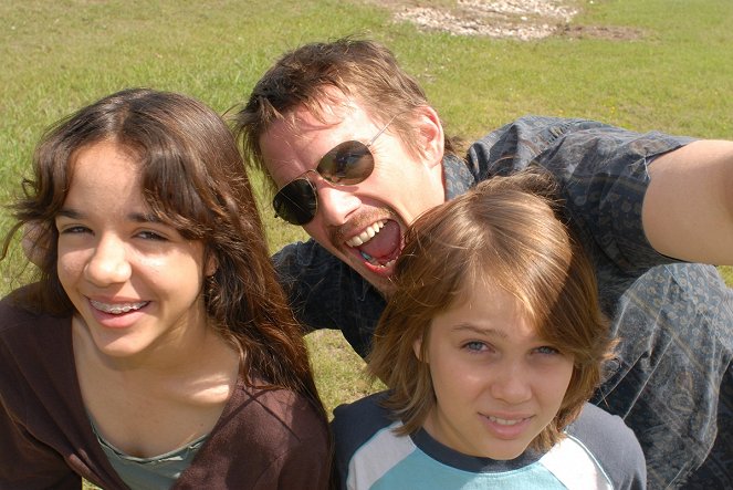 Boyhood - Dreharbeiten - Lorelei Linklater, Ethan Hawke, Ellar Coltrane