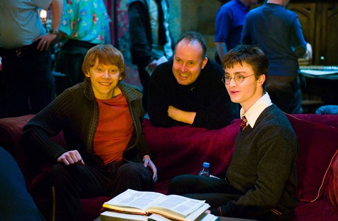 Harry Potter e a Ordem da Fénix - De filmagens - Rupert Grint, David Yates, Daniel Radcliffe