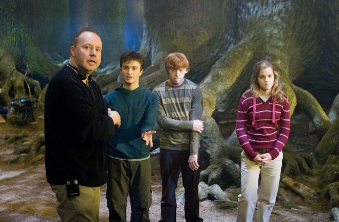 Harry Potter e a Ordem da Fénix - De filmagens - David Yates, Daniel Radcliffe, Rupert Grint, Emma Watson