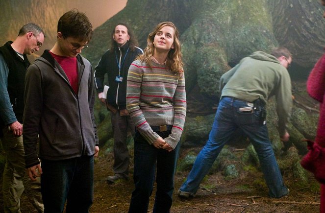 Harry Potter e a Ordem da Fénix - De filmagens - Daniel Radcliffe, Emma Watson