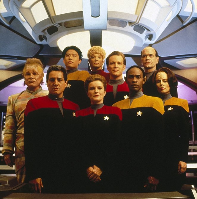 Star Trek: Voyager - Season 1 - Promokuvat - Ethan Phillips, Robert Beltran, Garrett Wang, Kate Mulgrew, Jennifer Lien, Robert Duncan McNeill, Tim Russ, Robert Picardo, Roxann Dawson