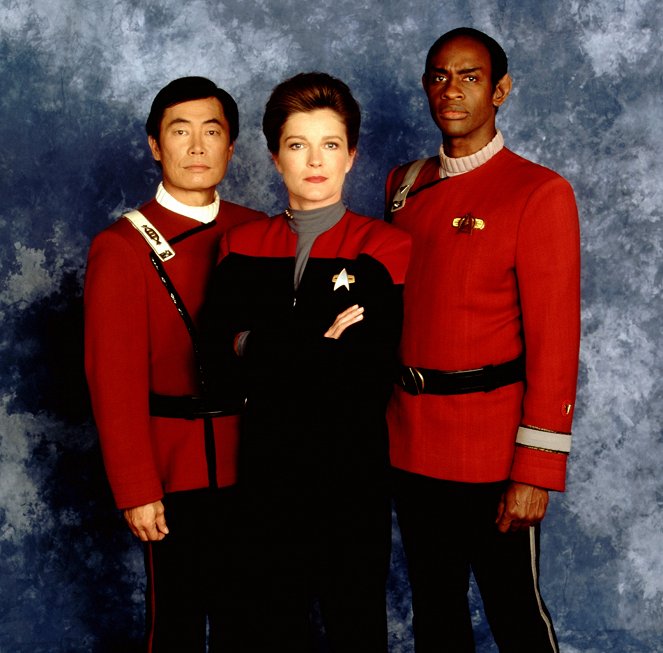 Star Trek: Voyager - Flashback - Promoción - George Takei, Kate Mulgrew, Tim Russ