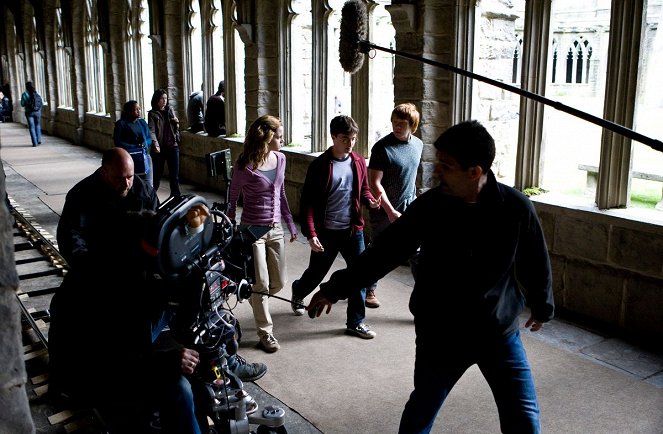 Harry Potter e o Príncipe Misterioso - De filmagens - Emma Watson, Daniel Radcliffe, Rupert Grint