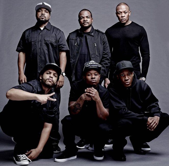 Straight Outta Compton - Promoción - Ice Cube, O'Shea Jackson Jr., F. Gary Gray, Jason Mitchell, Dr. Dre, Corey Hawkins