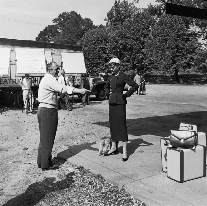 Sabrina - Van de set - Billy Wilder, Audrey Hepburn